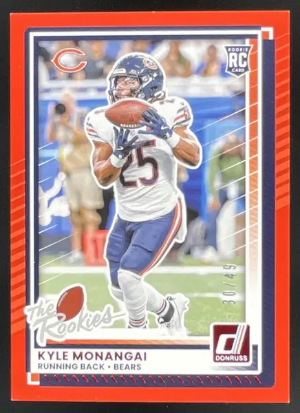 2025 Panini Donruss Rookies & Highlights Red #DRH-75 Kyle Monangai RC /49