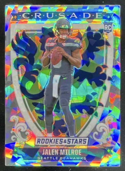 2025 Panini Rookies & Stars Crusade Ice FOTL #13 Jalen Milroe RC /22