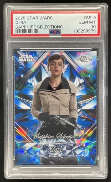 2025 Topps Chrome Star Wars Sapphire Selections #SS-9 Qi'ra PSA 10