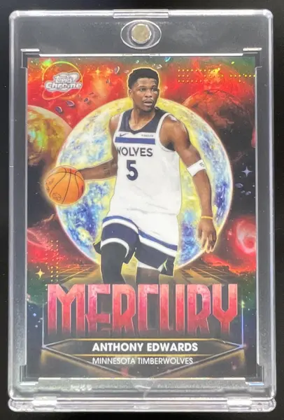 2025-26 Topps Cosmic Chrome Planetary Pursuit Mercury #PPM-5 Anthony Edwards SSP