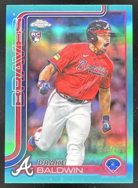 2025 Topps Chrome Update Teal Refractor #USC96 Drake Baldwin RC /299
