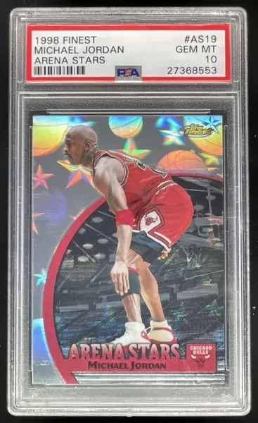 1998-99 Topps Finest Arena Stars #AS19 Michael Jordan PSA 10