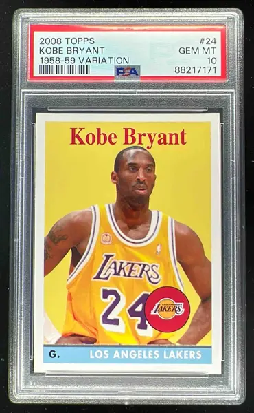 2008-09 Topps 1958 59 Variations #24 Kobe Bryant PSA 10 on