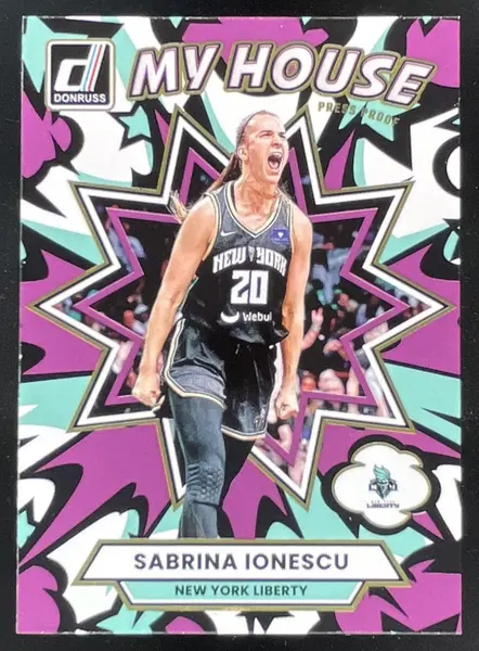 2025 Panini Donruss WNBA My House Press Proof Purple #1 Sabrina Ionescu