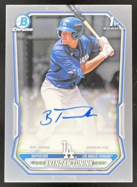 2026 Bowman Chrome Prospect Autograph #CPA-BT Brendan Tunink RC Auto