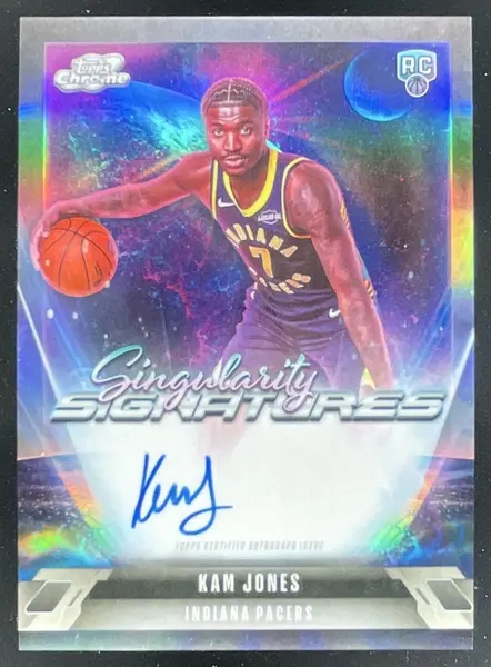 2025-26 Topps Cosmic Chrome Singularity Signatures #SS-KJ Kam Jones RC Auto