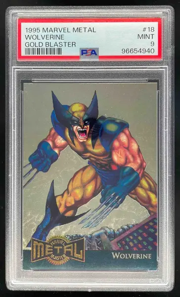 1995 Metal Marvel Wolverine Gold Blasters #18 PSA 9 | Card Ladder