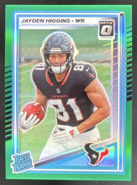 2025 Donruss Optic Football Green Jayden Higgins #225