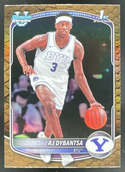 2025-26 Bowman Chrome Prospects Reptilian Refractor #BCP-1 AJ Dybantsa RC