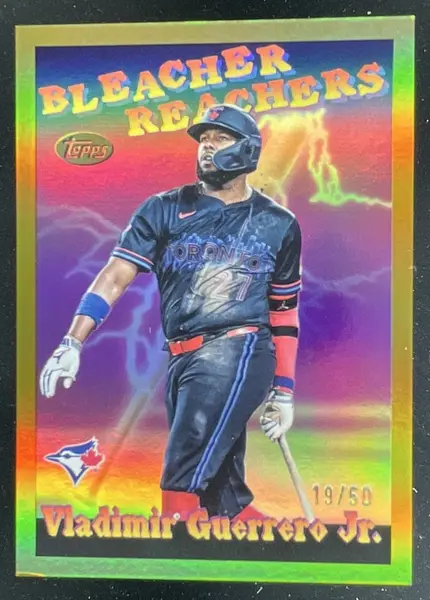 2025 Topps Update Bleacher Reachers Gold Foil #BR-9 Vladimir Guerrero Jr./50