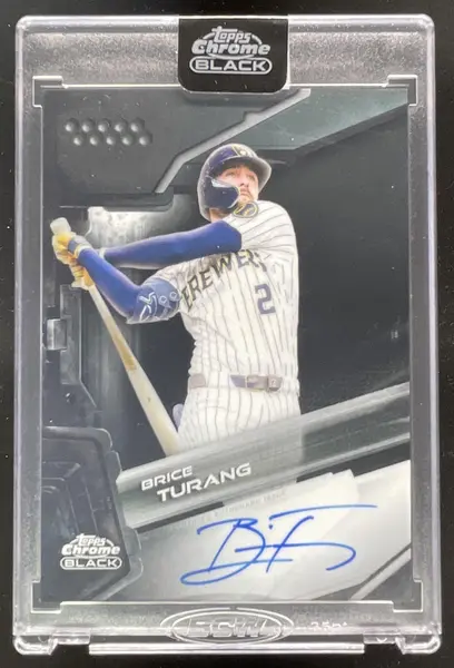 2026 Topps Chrome Black Autographs #CBA-BT Brice Turang Auto