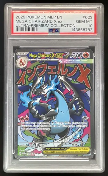 2025 Pokemon MEP Black Star Promos Promos #023 Mega Charizard X ex PSA 10