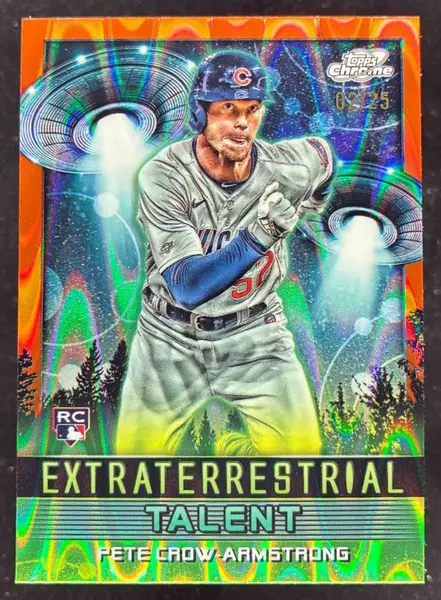 2024 Topps Cosmic Chrome ET Orange Galactic Pete Crow-Armstrong RC /25