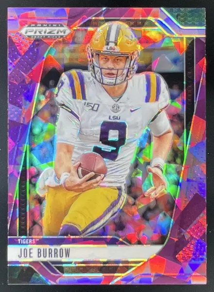2025 Panini Prizm Draft Picks Football Purple Ice Joe Burrow #179
