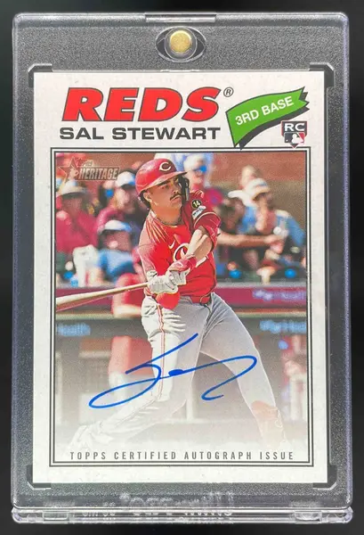 2026 Topps Heritage Real One Autographs #ROA-SST Sal Stewart RC Auto