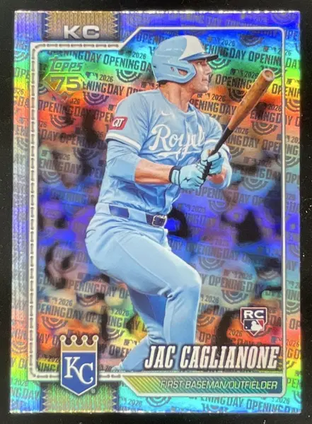 2026 Topps Foil Pattern #138 Jac Caglianone RC