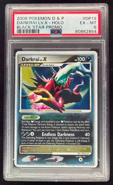 2007 Pokemon Diamond & Pearl Black Star Promos #DP19 Darkrai LV.X PSA 6 on  Fanatics Collect