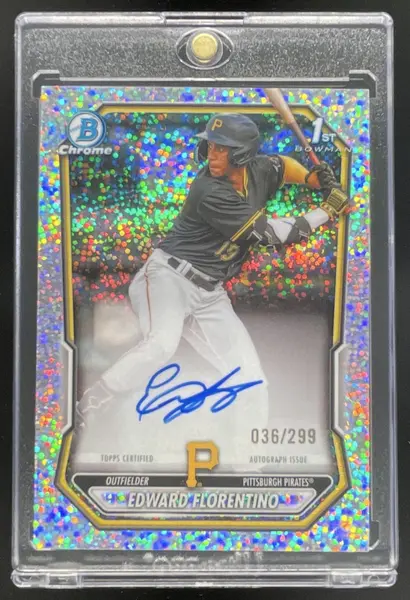 2026 Bowman Chrome Speckle #CPA-EF Edward Florentino RC Auto /299
