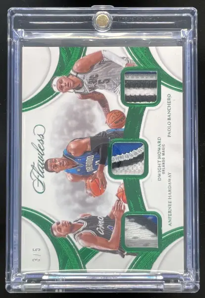 2024 Flawless Patches Emerald Anfernee Hardaway Dwight Howard Paolo Banchero /5