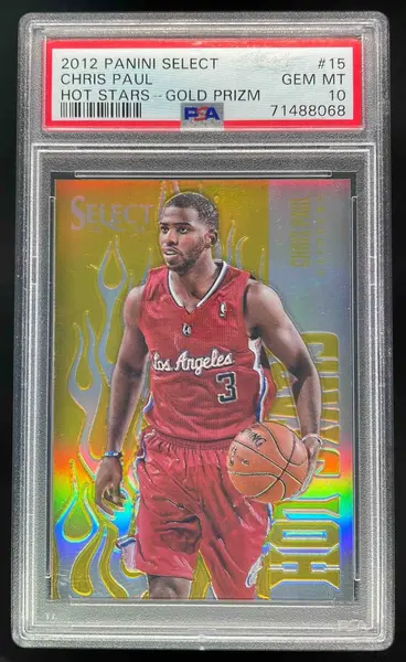 2012-13 Panini Select Hot Stars Prizms Gold #15 Chris Paul /10 PSA 10