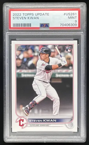 2022 Topps Update #US261 Steven Kwan RC PSA 9