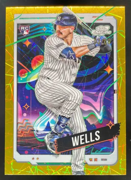 2024 Topps Cosmic Chrome Gold Interstellar Refractor #88 Austin Wells RC /50