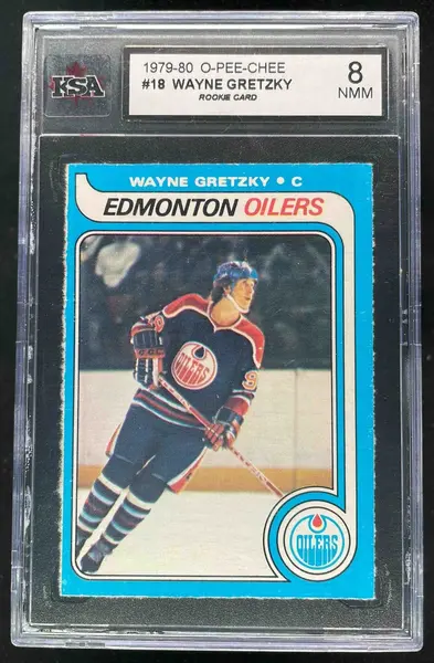1979-80 O-Pee-Chee #18 Wayne Gretzky RC KSA 8
