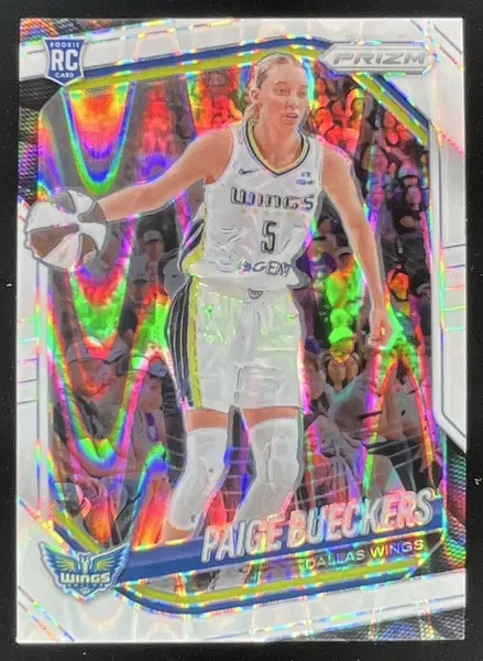 2025 Panini WNBA Prizm White Seismic Prizm #5 Paige Bueckers RC