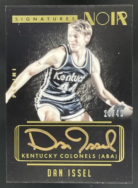 2014-15 Panini Noir Auto Noir Color #NC-DI Dan Issel Auto /49