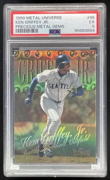 1999 Skybox Metal Universe Precious Metal Gems #95 Ken Griffey Jr./50 PSA 5