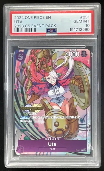 2024 One Piece EN #031 UTA 2023 CS Event Pack PSA 10