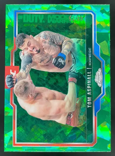 2025 Topps UFC Chrome Sapphire Green Sapphire #146 Tom Aspinall /75