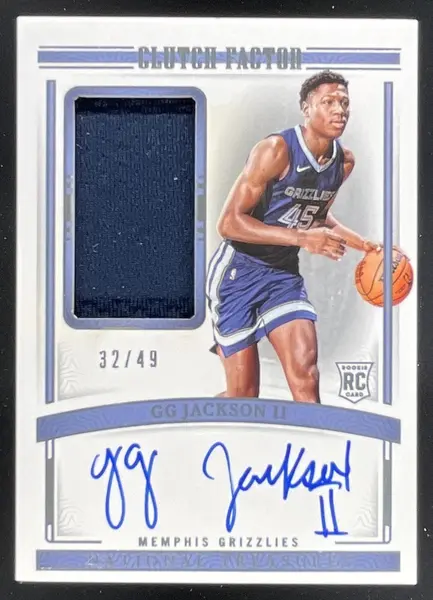 2023-24 National Treasures Clutch Factor Signatures GG Jackson II RC Auto /49