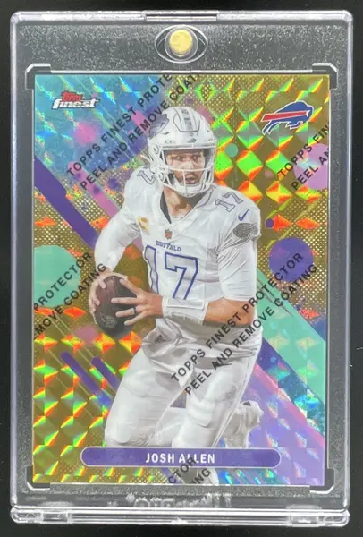 2025 Topps Finest Gold Geometric Refractor #48 Josh Allen /50