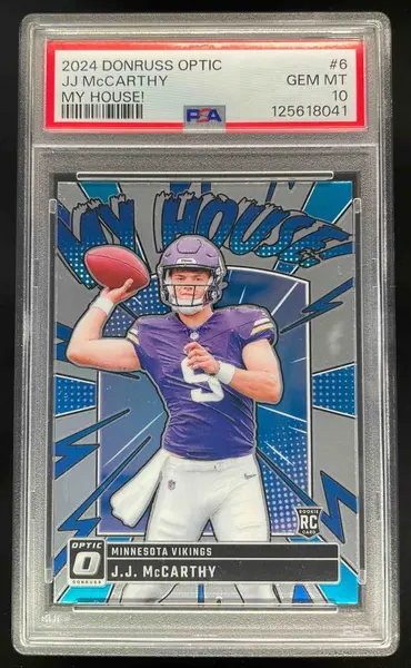 2024 Panini Donruss Optic My House! #6 J.J. McCarthy RC PSA 10