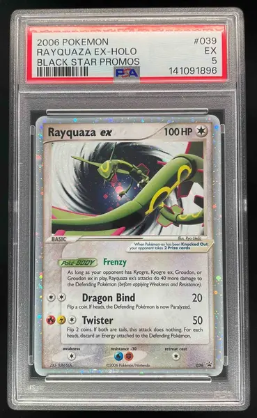 2006 POKEMON BLACK STAR PROMOS #039 RAYQUAZA EX-HOLO BLACK STAR PROMOS