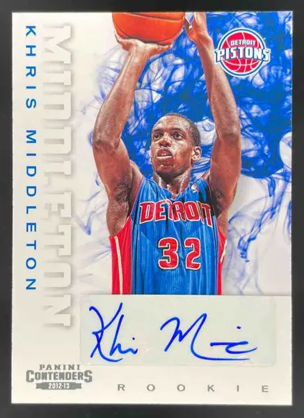 2012-13 Panini Contenders #237 Khris Middleton RC Auto