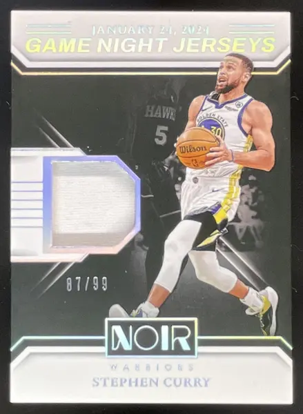 2024 Panini Noir Game Night Jerseys #17 Stephen Curry /99