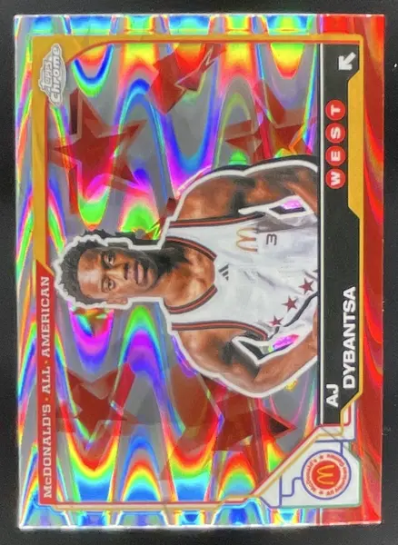 2025 Topps Chrome McDonald's All-American RayWave Refractor #45 AJ Dybantsa