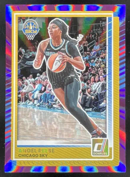 2025 Panini Donruss WNBA Purple Laser #71 Angel Reese /99