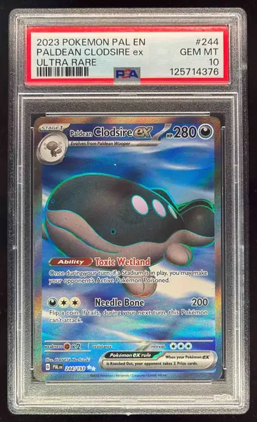 2023 Pokemon Scarlet & Violet Paldea Evolved #244/193 Paldean Clodsire ex PSA 10
