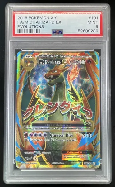 2016 Pokemon XY Evolutions #101/108 M Charizard EX PSA 9