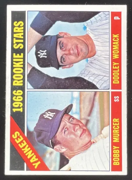 1966 Topps #469 Yankees 1966 Rookie Stars Bobby Murcer Dooley Womack RC
