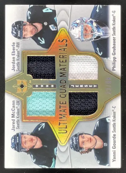 2022 Ultimate Collection Quad Materials Jared McCann Eberle Gourde Grubauer /99