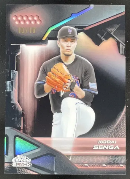 2026 Topps Chrome Black Rose Gold Refractor #119 Kodai Senga /10
