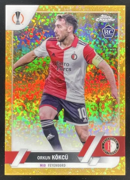 2022-23 Topps Chrome Gold Mini Diamond #151 Orkun Kokcu RC /50