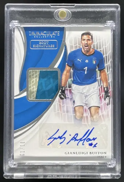 2018 Immaculate Collection Boot #BS-BUF Gianluigi Buffon Auto /10
