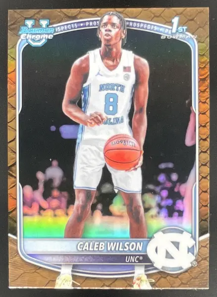 2025-26 Bowman Chrome Prospects Reptilian Refractor #BCP-83 Caleb Wilson RC
