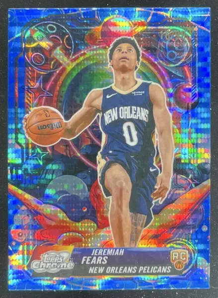 2025-26 Topps Cosmic Chrome Propulsion Blue Moon #PRP-22 Jeremiah Fears RC /99