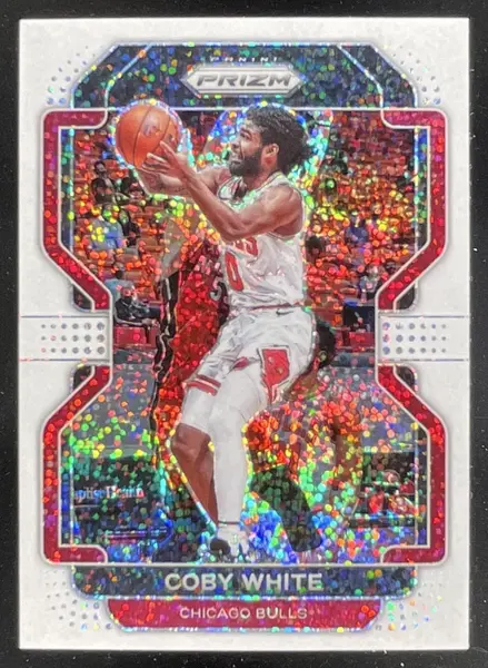 2021-22 Panini Prizm White Sparkle Prizm #143 Coby White